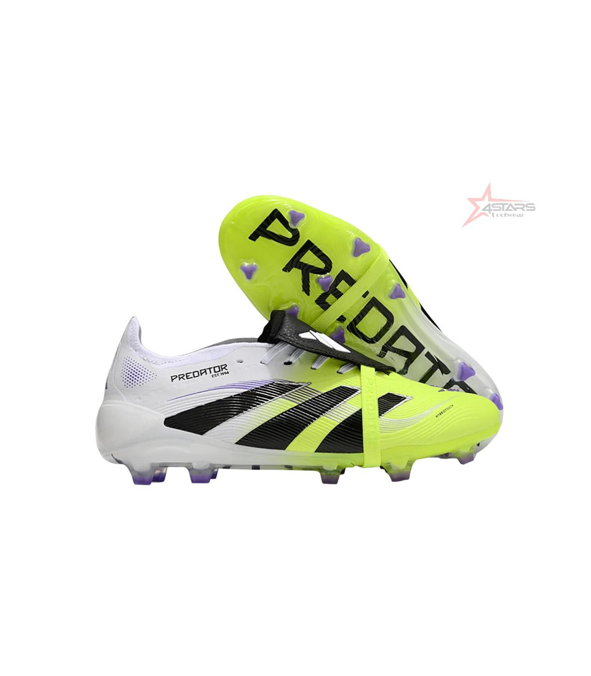 Adidas Predator Elite 25 Foldover Tongue FG Firm Ground Soccer Cleats - Yellow/Black/White