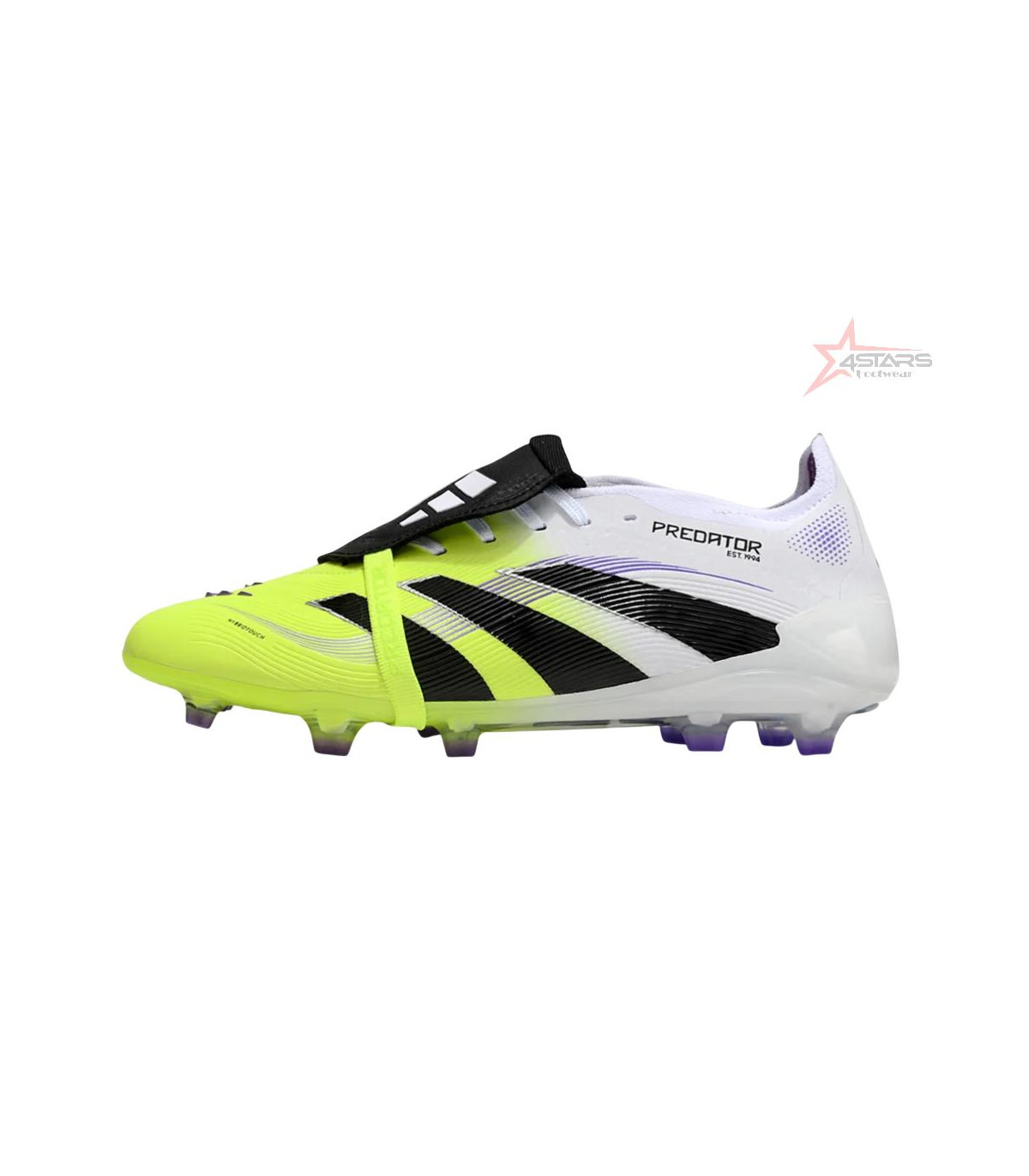 Adidas Predator Elite 25 Foldover Tongue FG Firm Ground Soccer Cleats - Yellow/Black/White