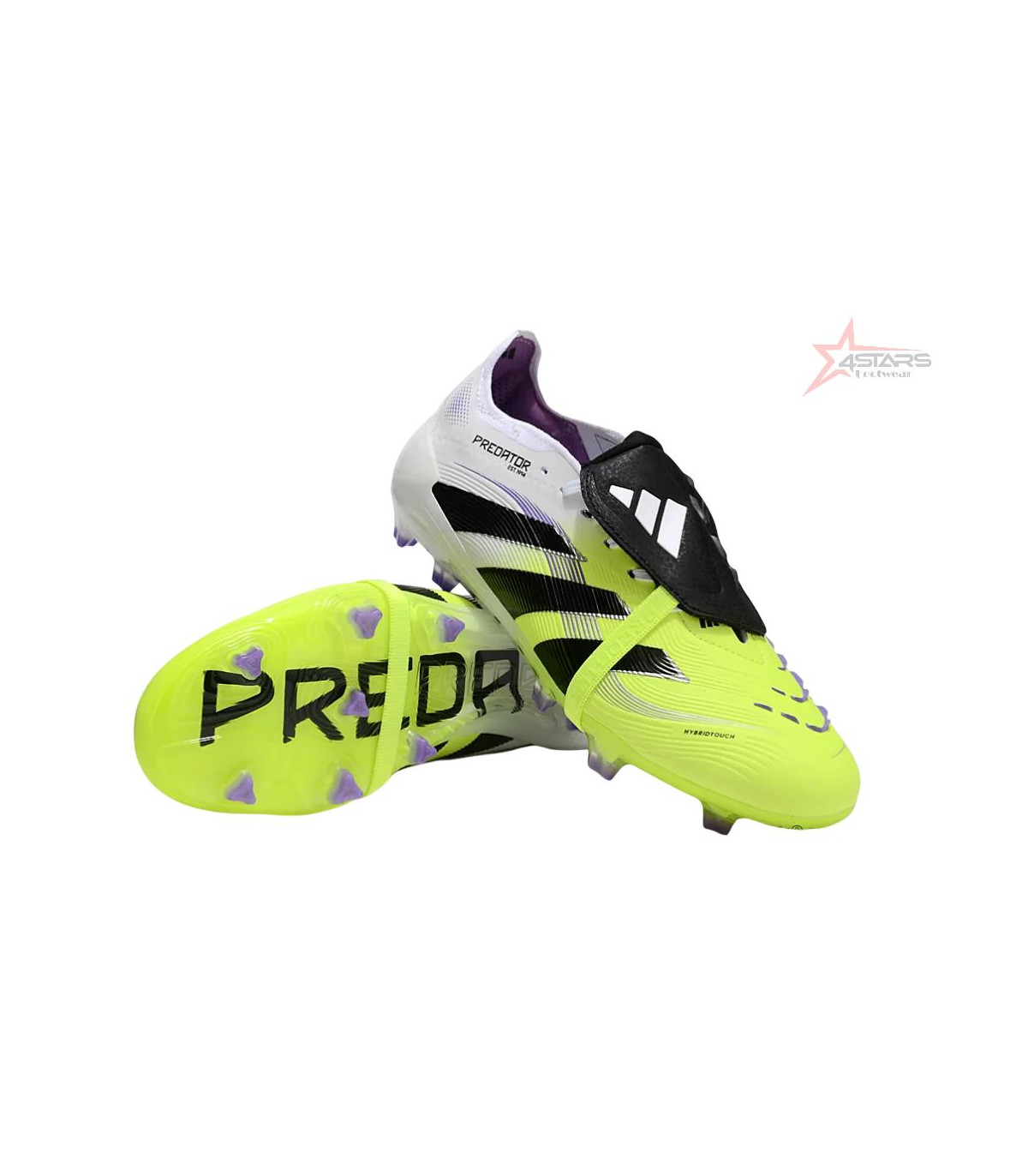 Adidas Predator Elite 25 Foldover Tongue FG Firm Ground Soccer Cleats - Yellow/Black/White