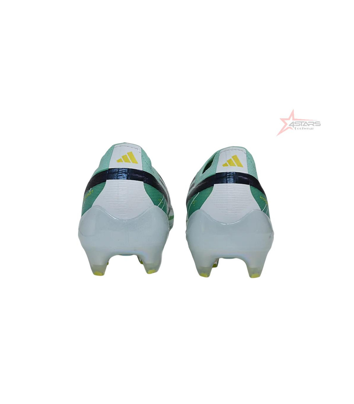 Adidas F50 Hyperfast Elite Laceless FG Firm Ground Soccer Cleats - Green/Mint/Navy
