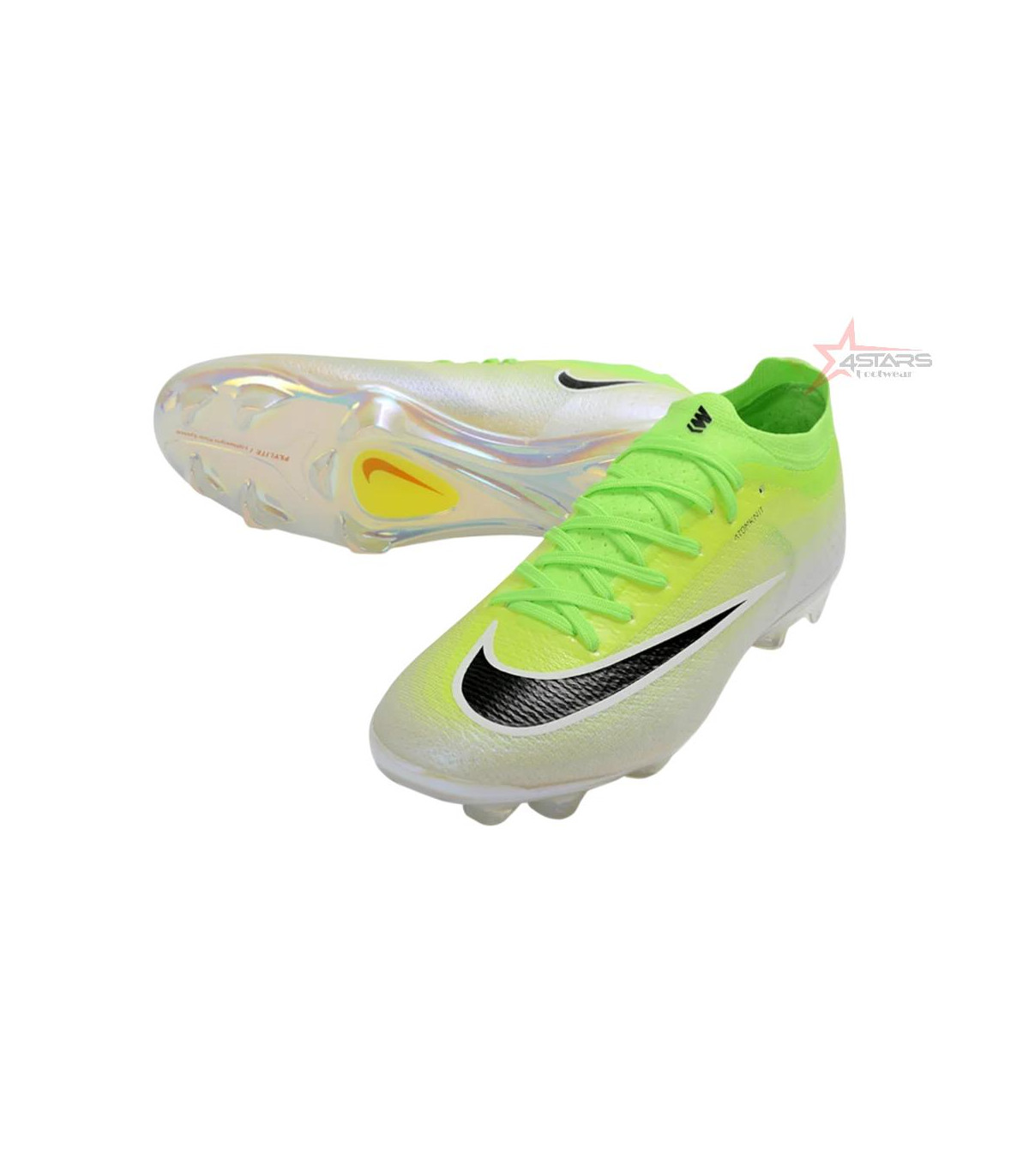Nike Air Zoom Mercurial Vapor 17 Elite FG Firm Ground Soccer Cleats - Yellow/Neon Green/Frosted White