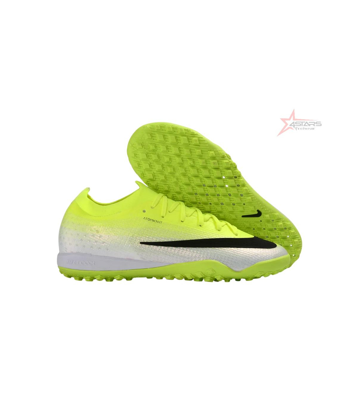Nike Air Zoom Mercurial Vapor 17 Elite TF Artificial Turf Soccer Shoes - Yellow/Lime Green/Black