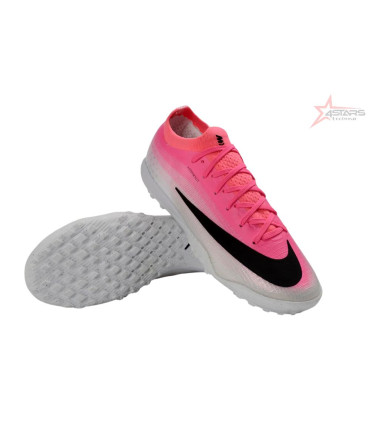 Nike Air Zoom Mercurial Vapor 17 Elite TF Artificial Turf Soccer Shoes - Pink/Electro Pink/Sleek Black