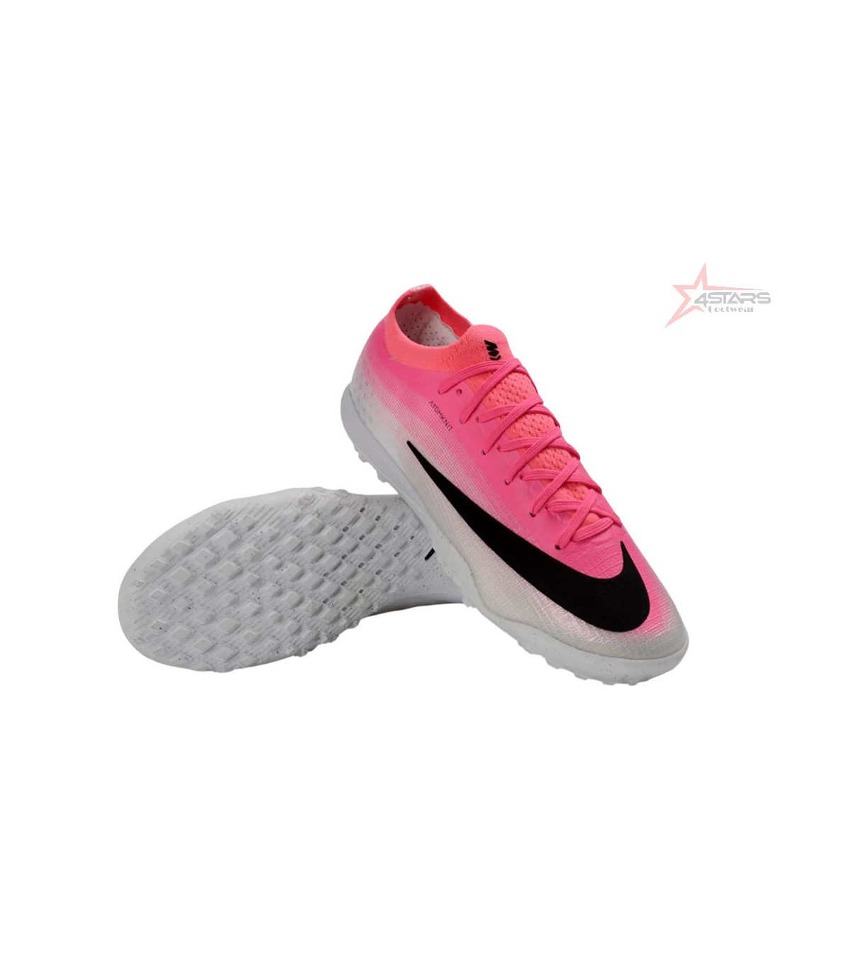 Nike Air Zoom Mercurial Vapor 17 Elite TF Artificial Turf Soccer Shoes - Pink/Electro Pink/Sleek Black