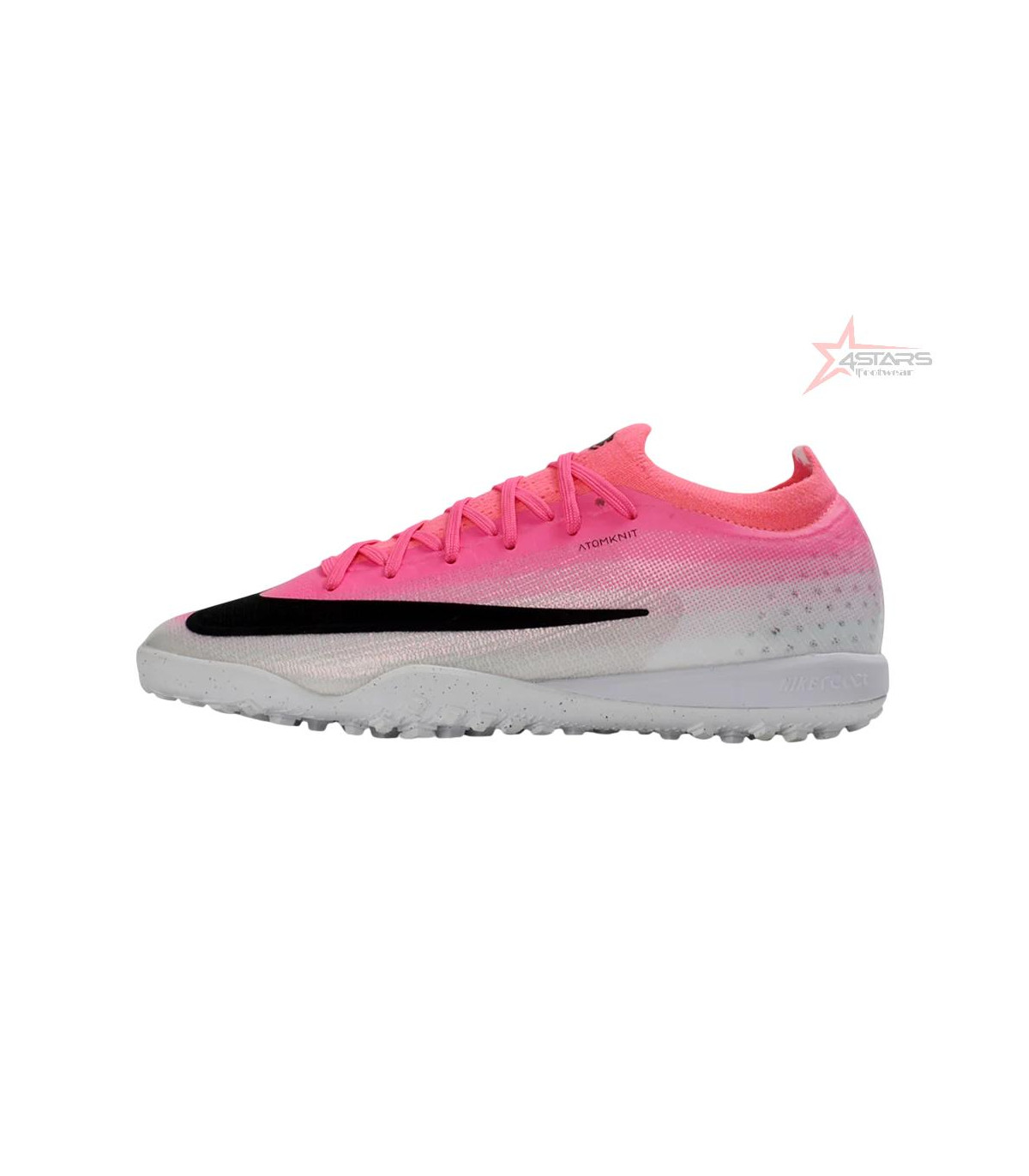 Nike Air Zoom Mercurial Vapor 17 Elite TF Artificial Turf Soccer Shoes - Pink/Electro Pink/Sleek Black