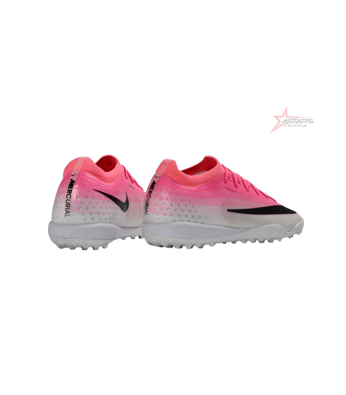 Nike Air Zoom Mercurial Vapor 17 Elite TF Artificial Turf Soccer Shoes - Pink/Electro Pink/Sleek Black