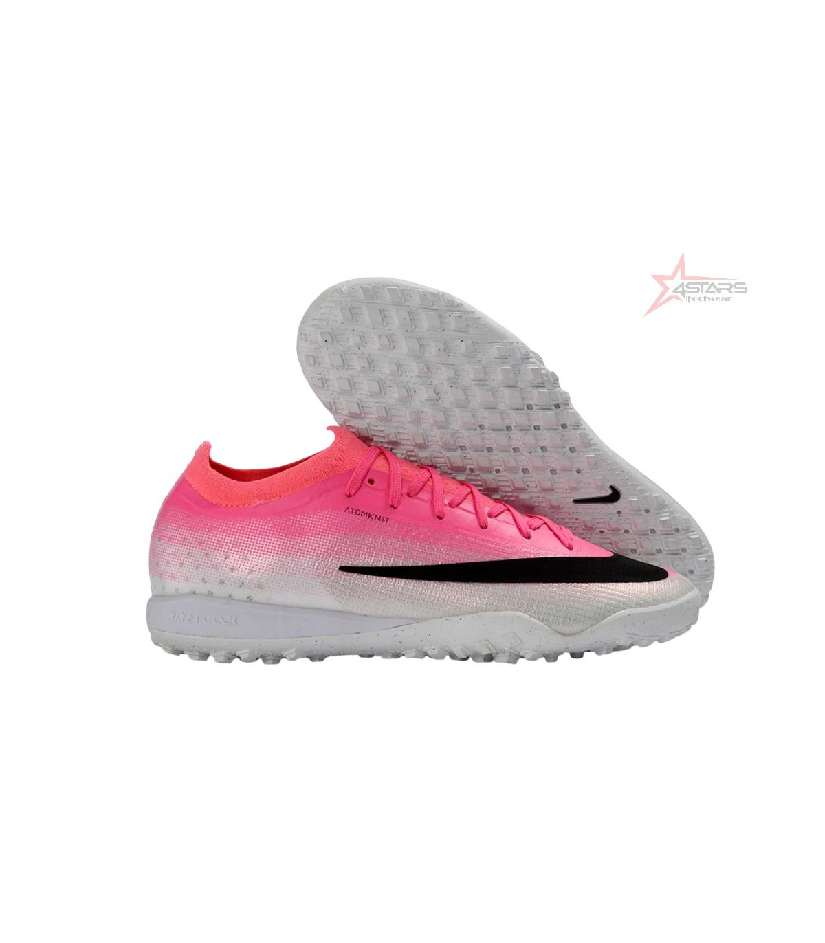 Nike Air Zoom Mercurial Vapor 17 Elite TF Artificial Turf Soccer Shoes - Pink/Electro Pink/Sleek Black