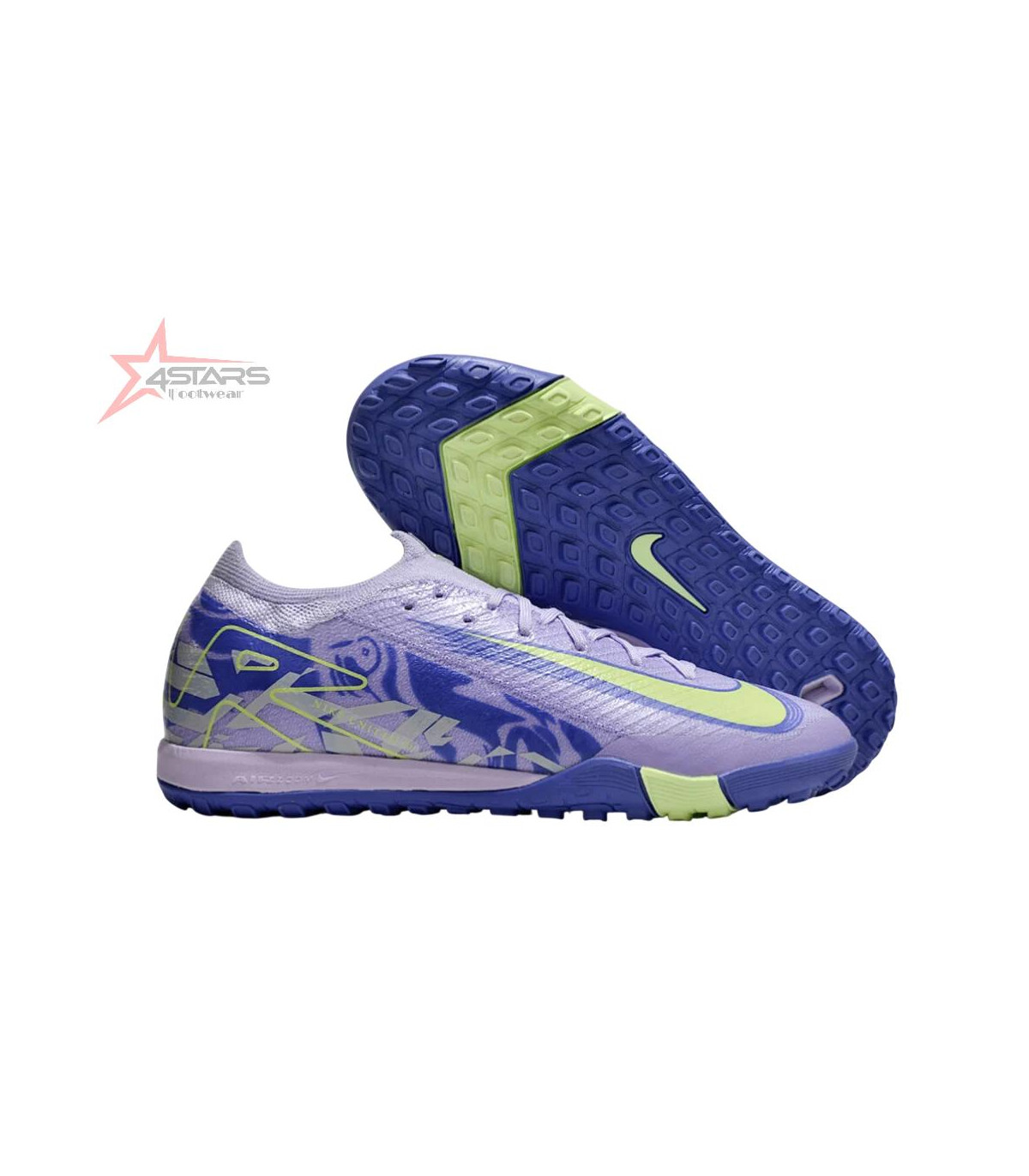 Nike Air Zoom Mercurial Vapor 16 Elite TF Artificial Turf Soccer Shoes - Purple/Yellow/White