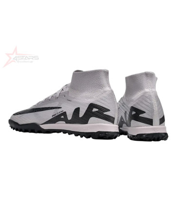 Nike Air Zoom Mercurial Superfly 9 Elite TF Artificial Turf Football Shoes - Grey/Black