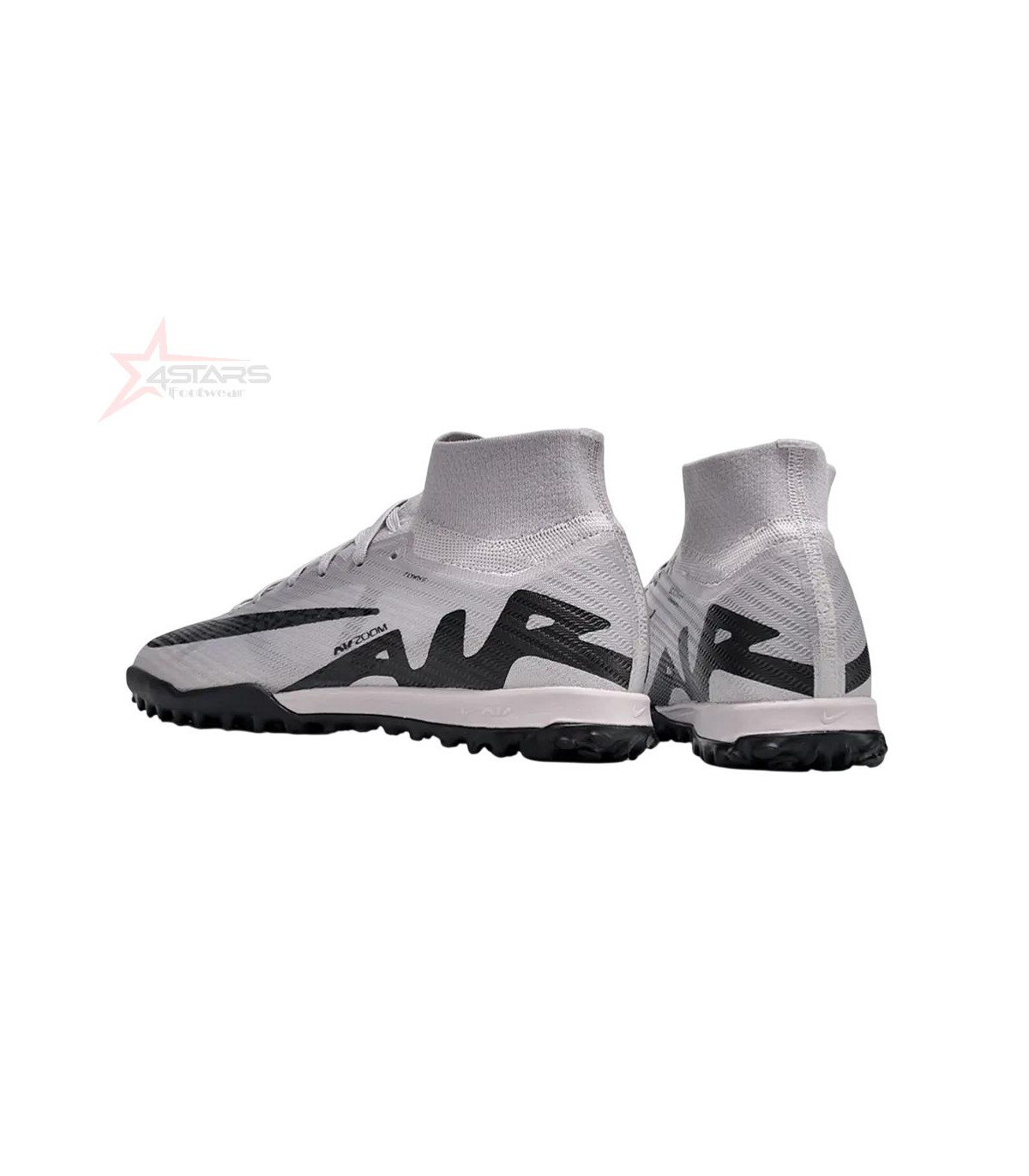 Nike Air Zoom Mercurial Superfly 9 Elite TF Artificial Turf Football Shoes - Grey/Black