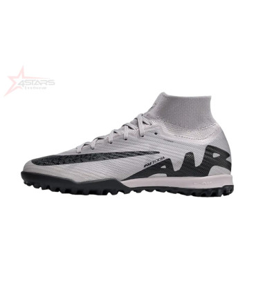 Nike Air Zoom Mercurial Superfly 9 Elite TF Artificial Turf Football Shoes - Grey/Black
