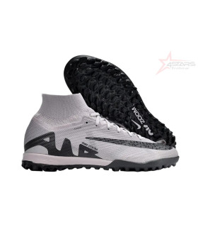 Nike Air Zoom Mercurial Superfly 9 Elite TF Artificial Turf Football Shoes - Grey/Black