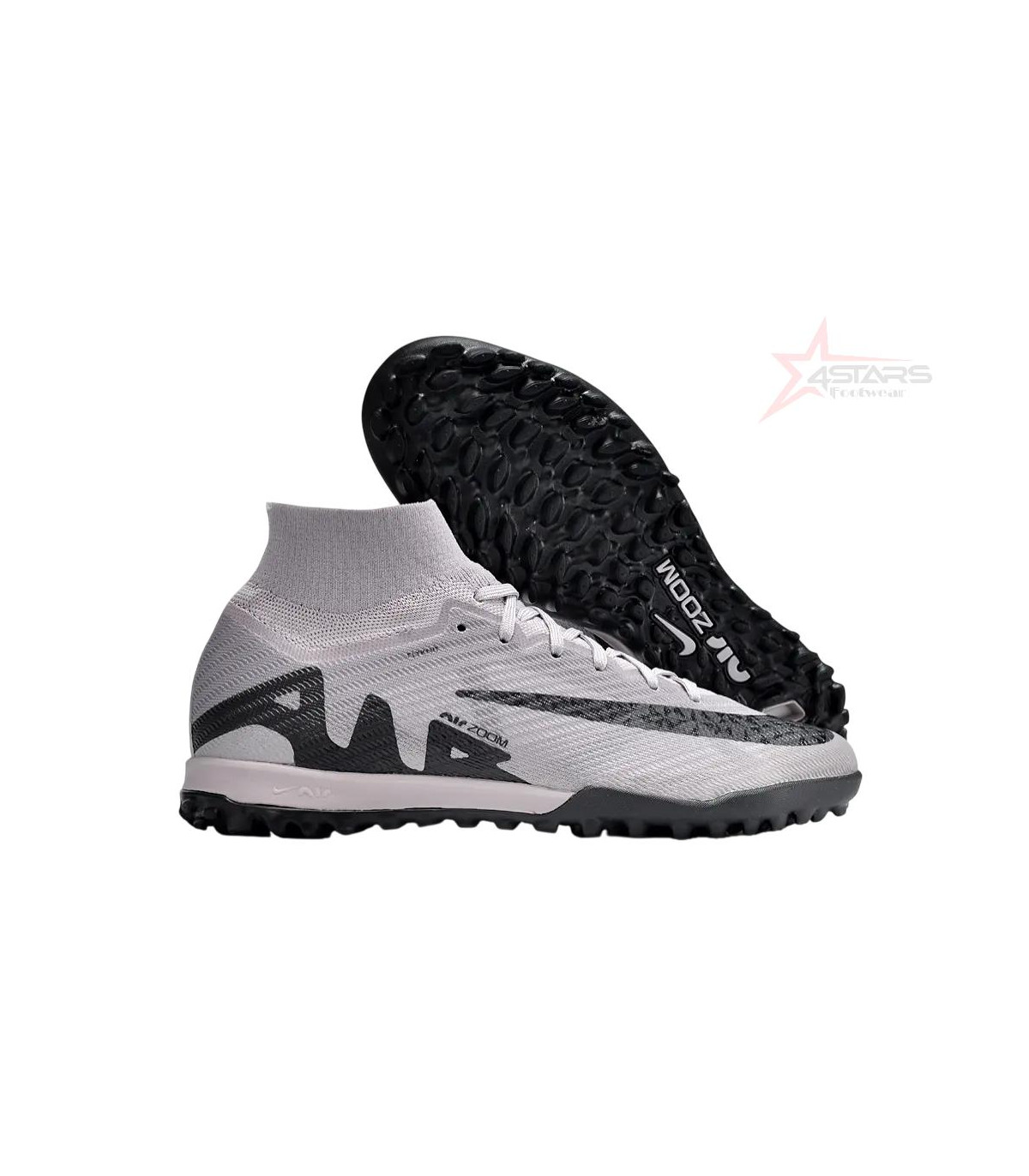 Nike Air Zoom Mercurial Superfly 9 Elite TF Artificial Turf Football Shoes - Grey/Black