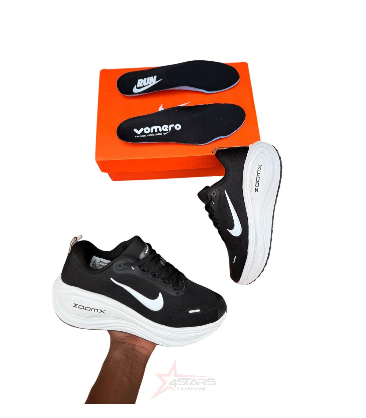 Nike Air Zoom Vomero Plus Extra Wide 'Black/White'