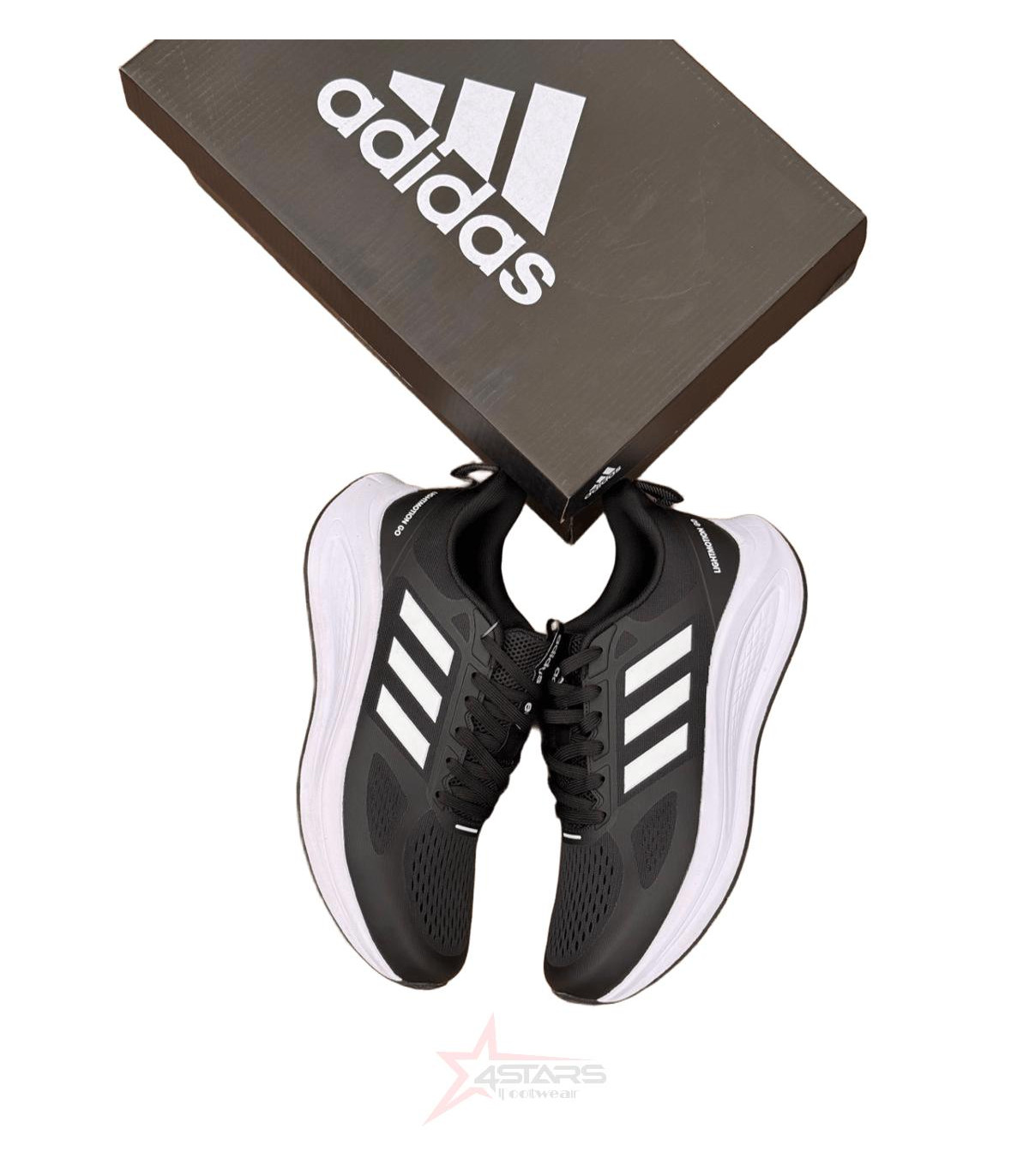 Adidas Light Motion Running Shoes - Black/White