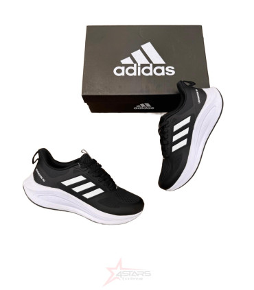 Adidas Light Motion Running Shoes - Black/White