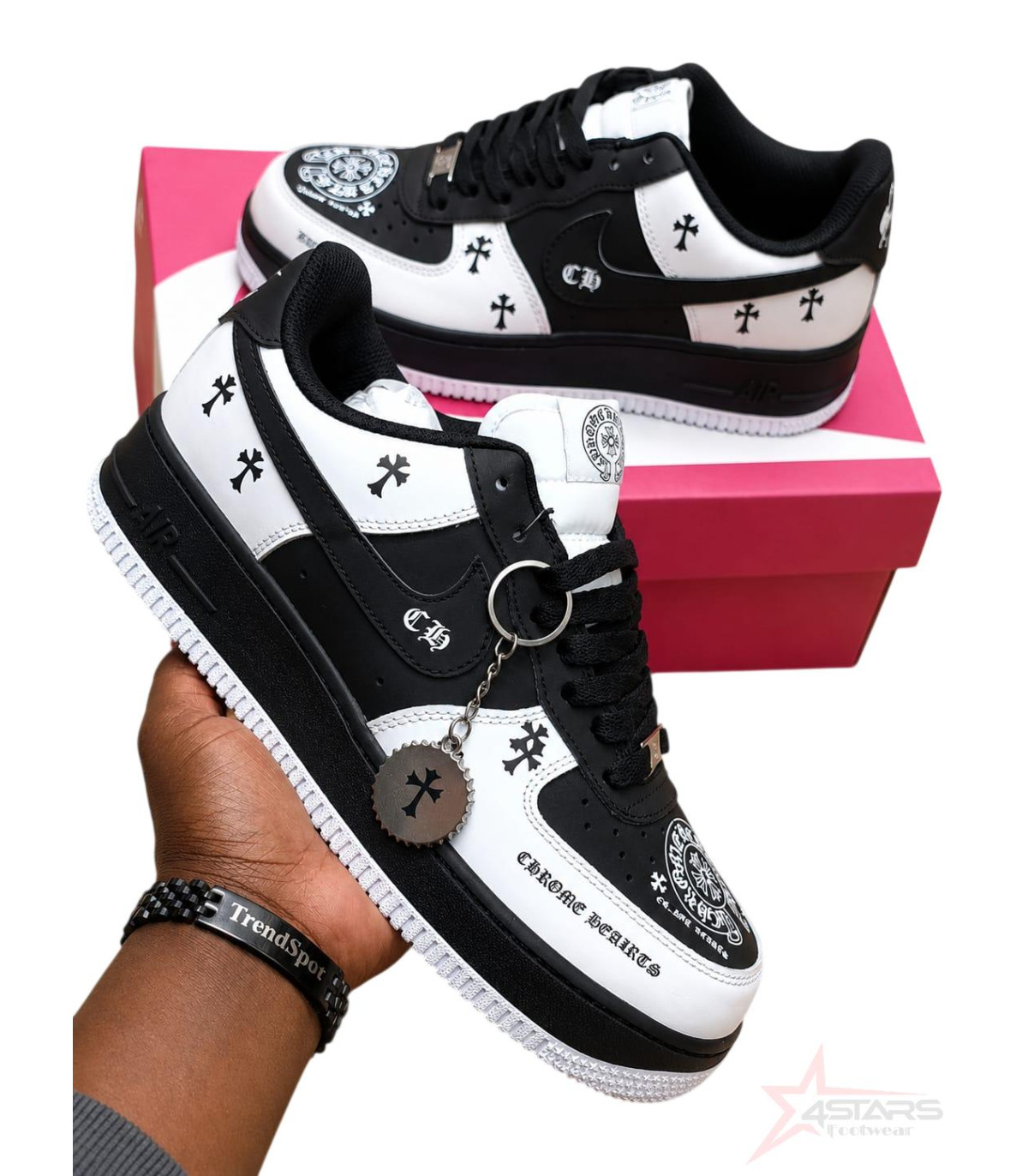 Chrome Hearts x Nike Air Force 1 Low - Black White