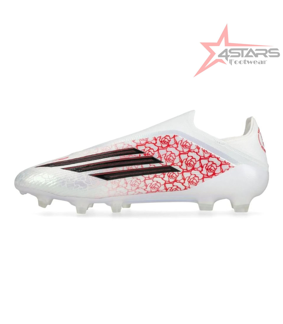 Adidas F50 Elite Laceless FG Lamine Yamal - White/Core Black/Lucid Red