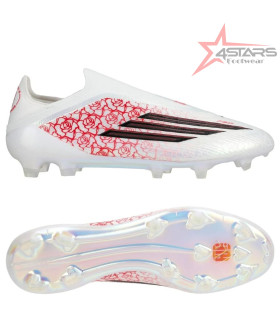 Adidas F50 Elite Laceless FG Lamine Yamal Heartbreaker - White/Core Black/Lucid Red