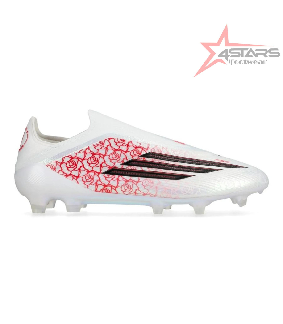 Adidas F50 Elite Laceless FG Lamine Yamal - White/Core Black/Lucid Red