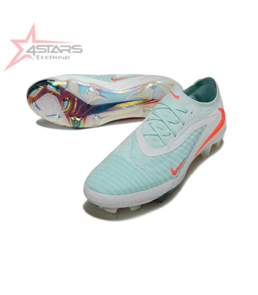 Nike Phantom GX Elite Football Boots - White Ice Blue Orange