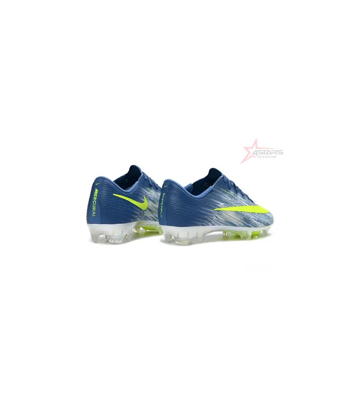 Nike Air Zoom Mercurial Superfly 11 Volt - Yellow Swoosh Blue