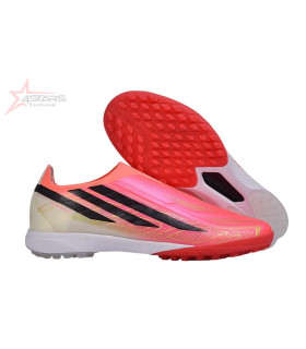 Adidas F50 Hyperfast Elite Laceless TF Turf Football Boots - Solar Turbo/Core Black/Gold Metallic