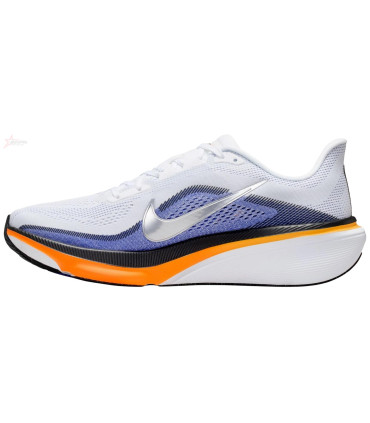 Nike Air Zoom Pegasus 42 Running Shoes - White/Blue/Orange