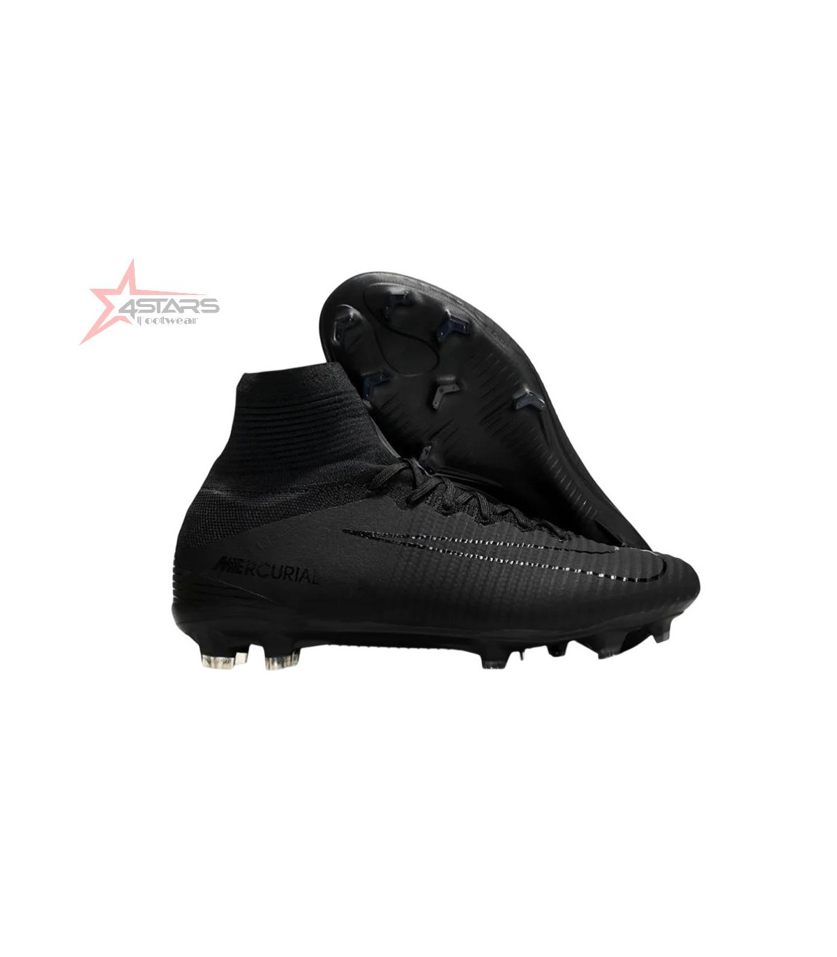 Nike Zoom Mercurial Superfly 5 Elite FG Firm Ground Soccer Cleats - Black/Black