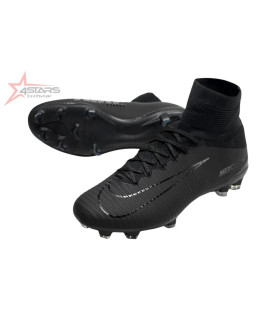 Nike Zoom Mercurial Superfly 5 Elite FG Firm Ground Soccer Cleats - Black/Black