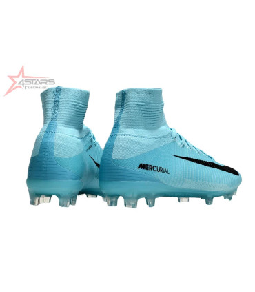 Nike Zoom Mercurial Superfly 5 Elite FG Firm Ground Soccer Cleats - Jade/Black