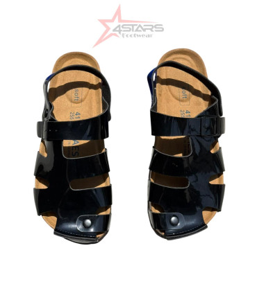 Wetlook Cork Sandals - Black
