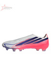 Adidas F50 Hyperfast Elite Laceless Firm-Ground Football Boots - White/Coral