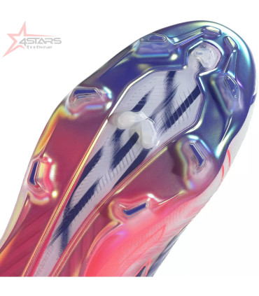 Adidas F50 Hyperfast Elite Laceless Firm-Ground Football Boots - White/Coral