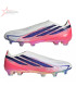 Adidas F50 Hyperfast Elite Laceless Firm-Ground Football Boots - White/Coral