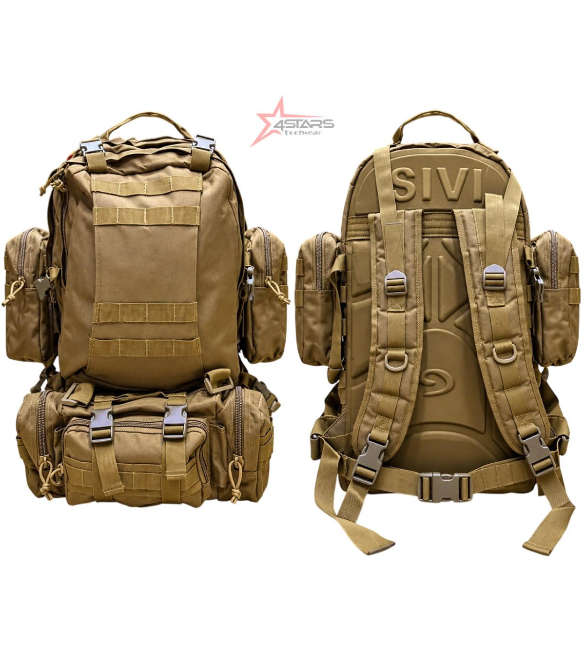 SIVI Tactical Backpack Multiple Compartments