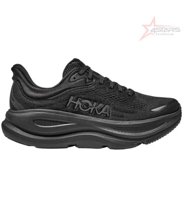 Hoka Bondi 9 Running Shoes - Black / Black