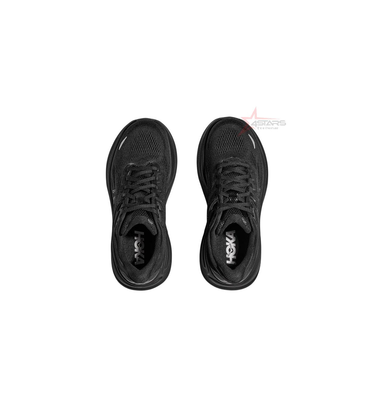 Hoka Bondi 9 Running Shoes - Black / Black